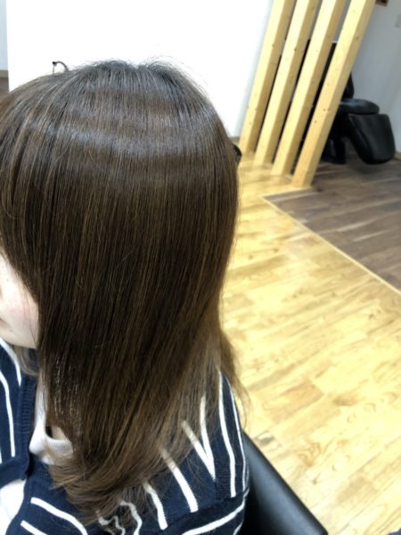 美髪矯正専門店 北秋田市の美容室ハルの美髪矯正のモデル画像